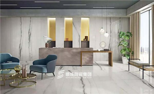 陶瓷大板大堂應用